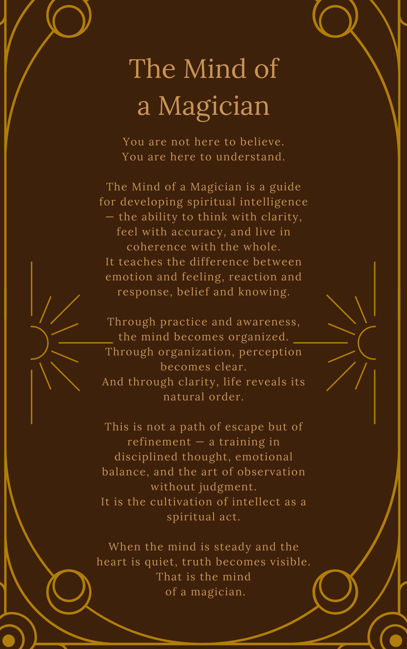 The Mind of the Magician